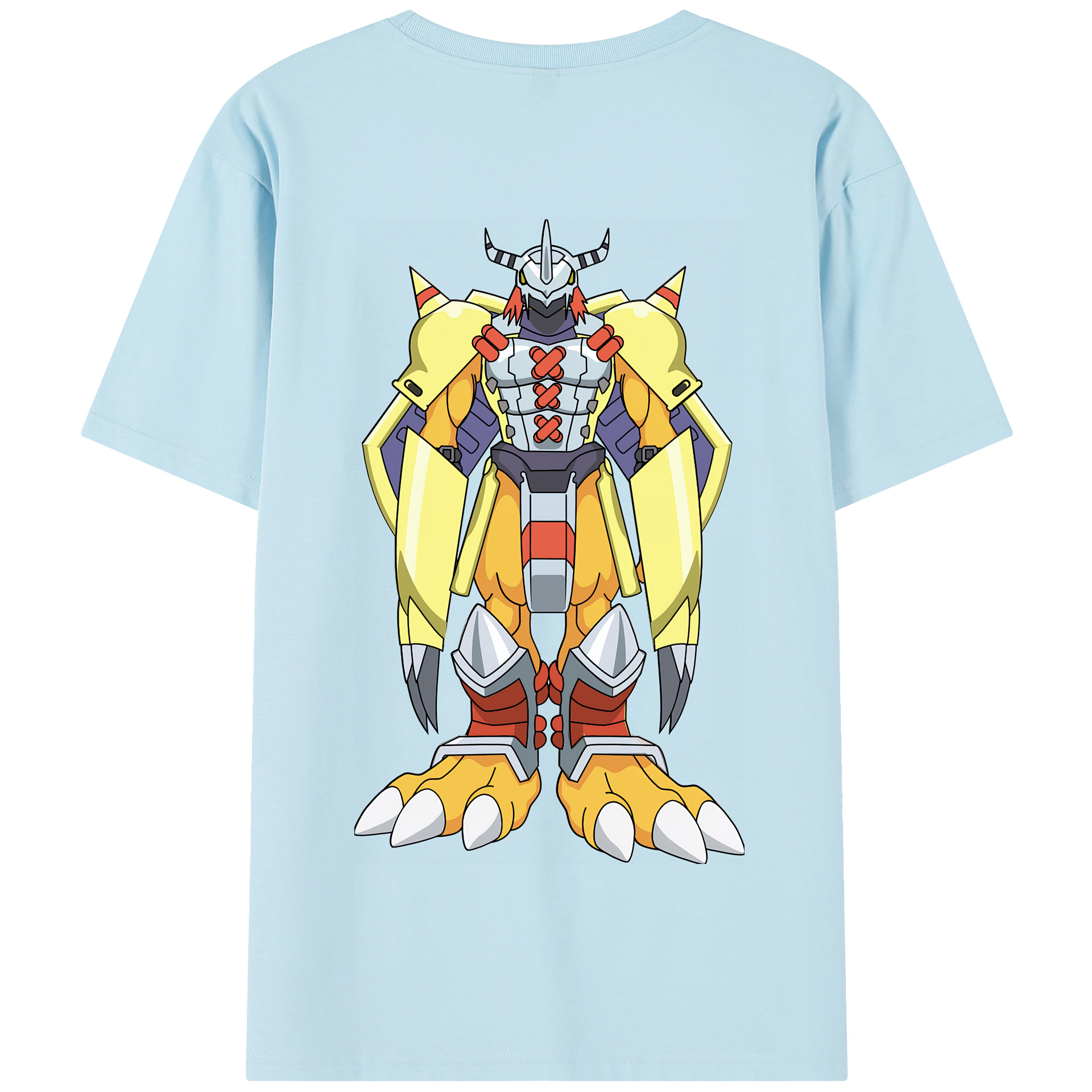 （画像用） Digimon デジタルモンスター/デジモン 綿100％半袖Tシャツ（背面プリント）